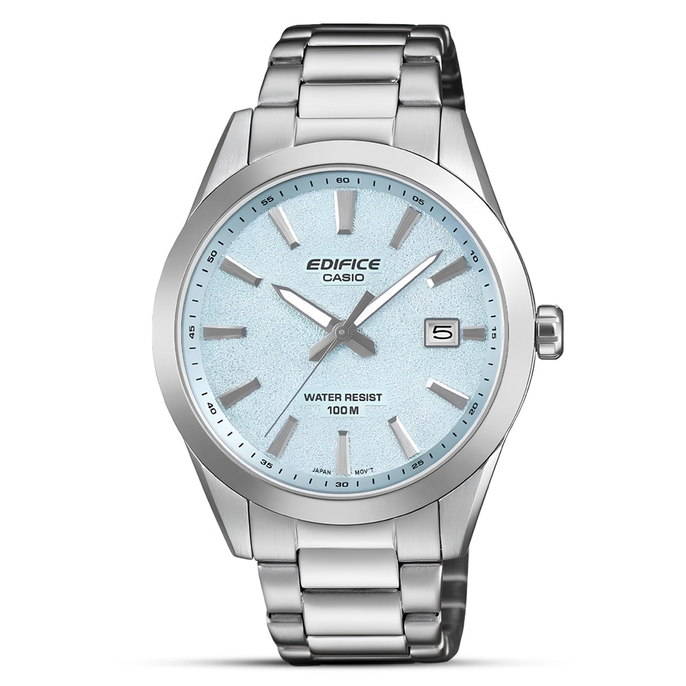CASIO EDIFICE ANALOG ICE BLUE DIAL MEN'S WATCH | EFV-160D-2BVDF