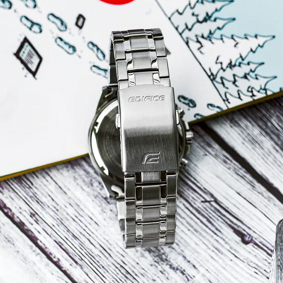 Casio Edifice EFV-540D Series Original Stainless Steel Strap | 22MM