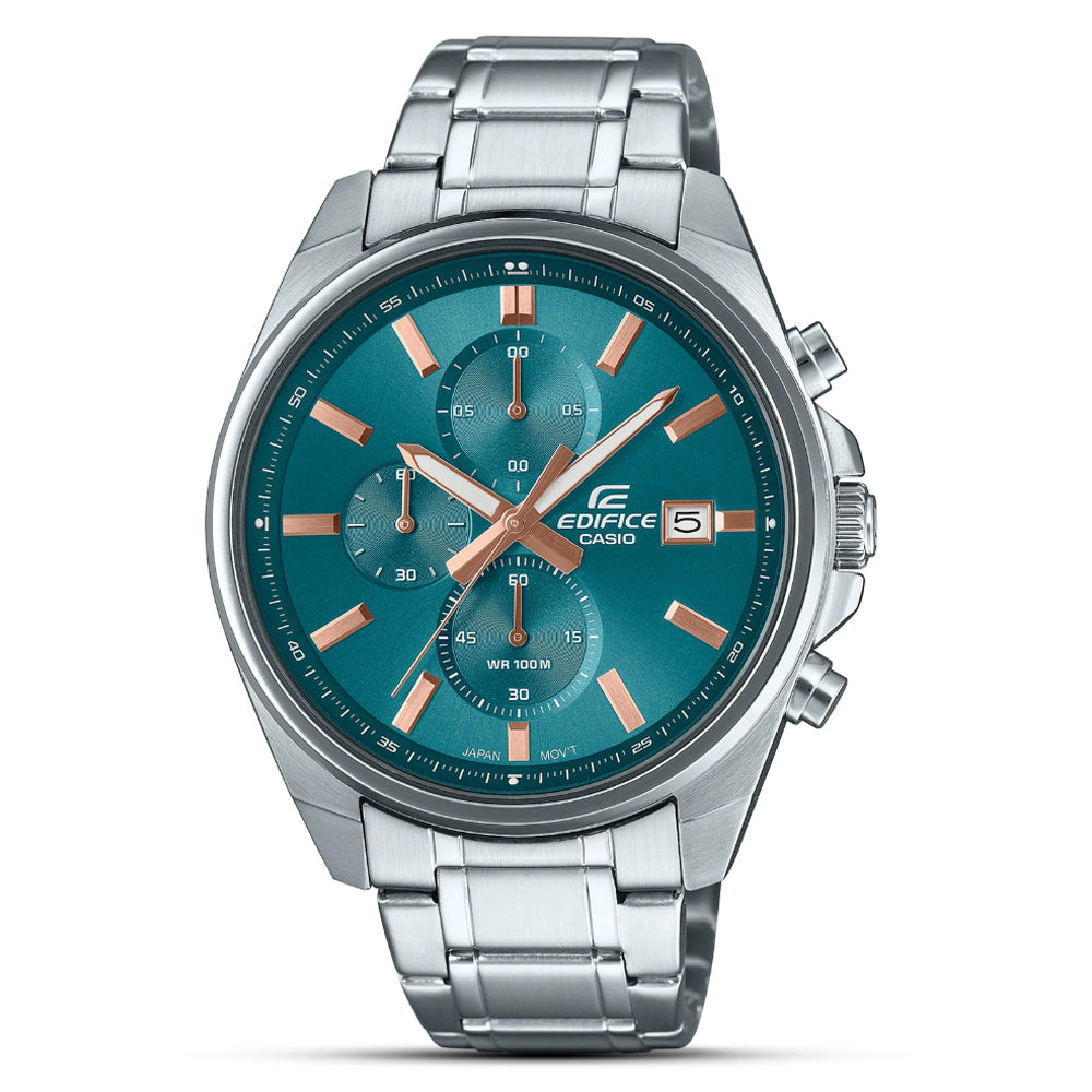 Casio Edifice Teal Blue Dial Men's Watch | EFV-610DE-2AUDF