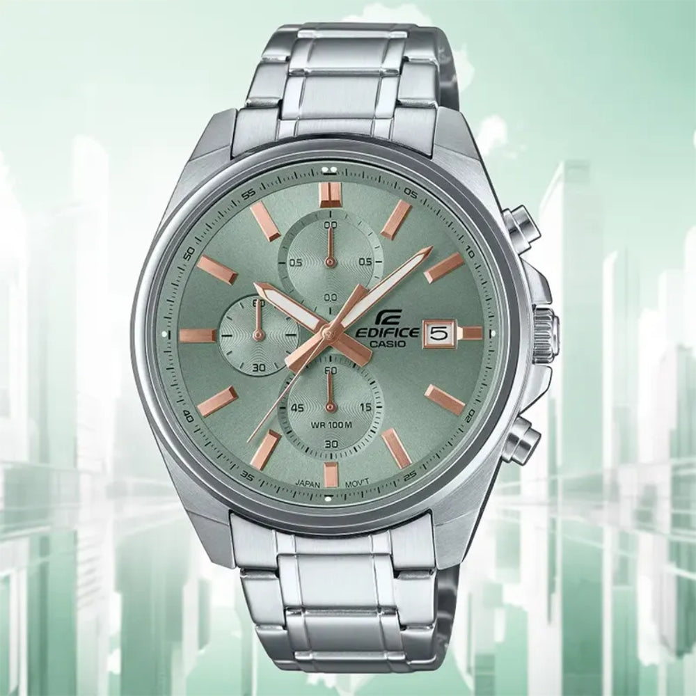 Casio Edifice Green Dial Men's Watch | EFV-610DE-3AUDF