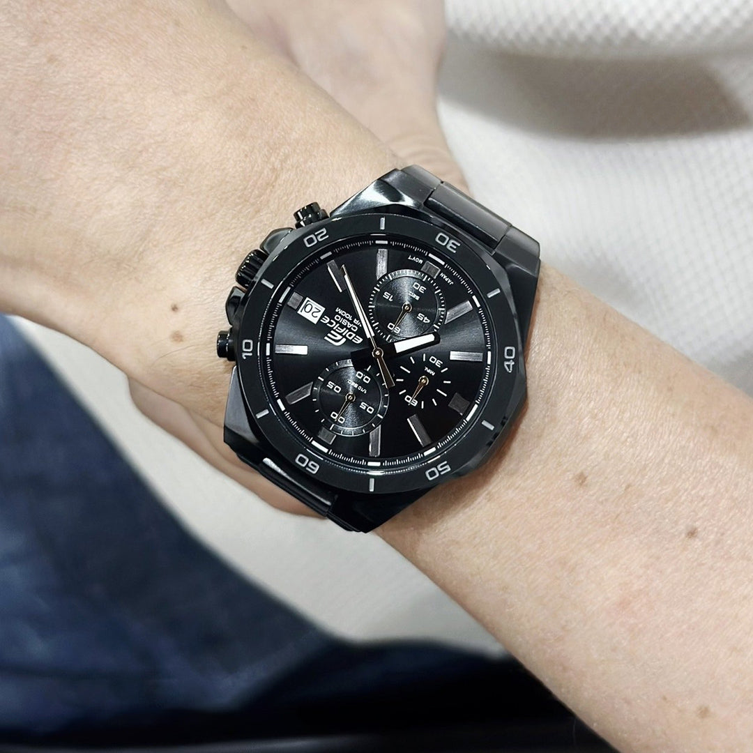 Casio Edifice Chronograph Black Dial Men's Watch | EFV-640DC-1AVUDF