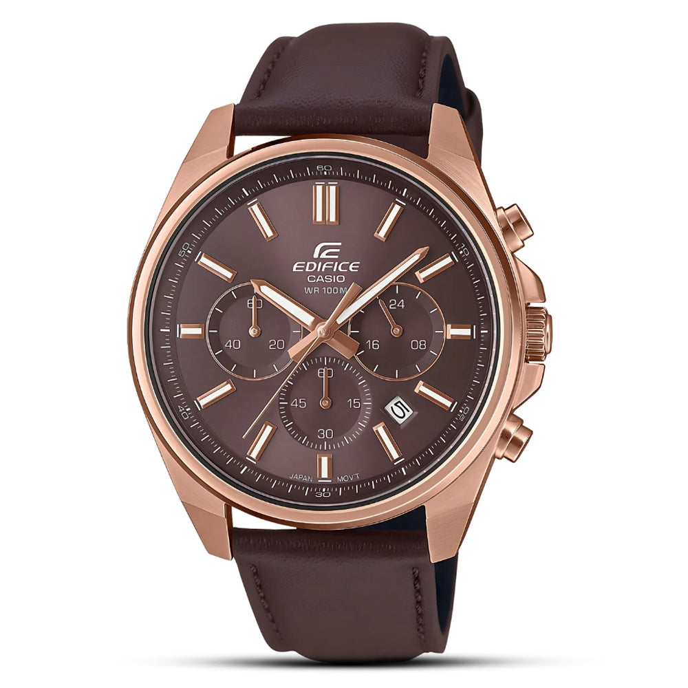 Casio Edifice Brown Chronograph Dial Men's Watch | EFV-650CL-5AVUDF