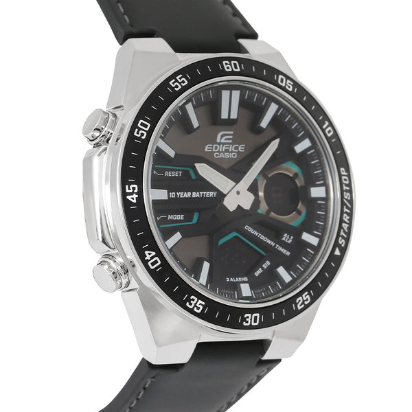 Casio Edifice Analog-Digital Leather Strap Men's Watch EFV-C110L-1AVDF