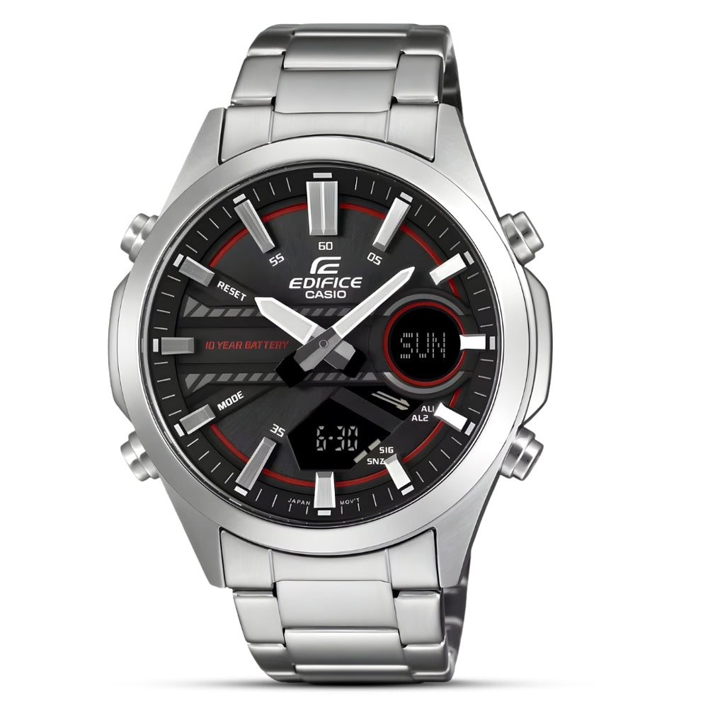 Casio Edifice Metal Hybrid Black Dial Men's Watch EFV-C120D-1A4DF