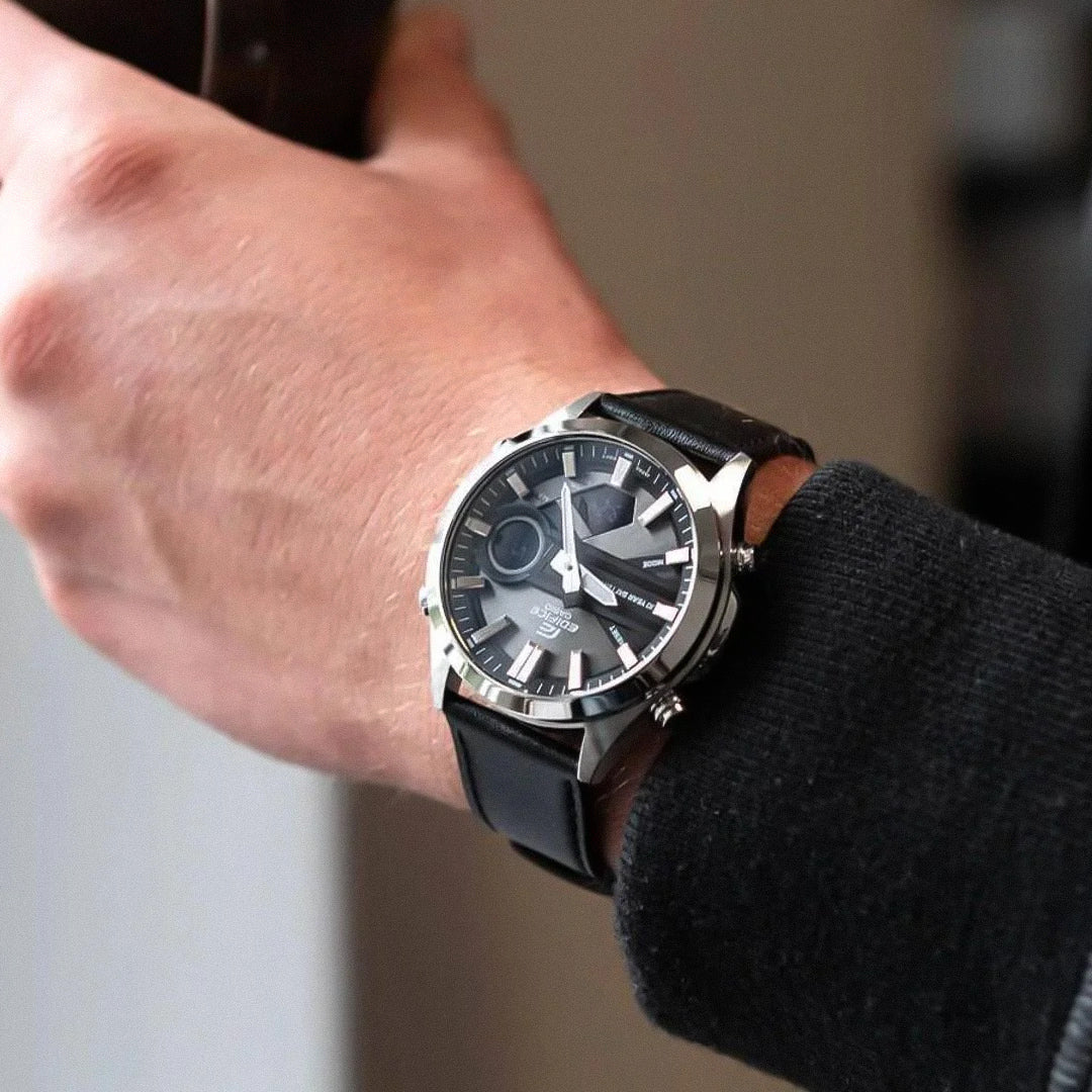 Casio Edifice Analog-Digital Black Dial Men's Watch | EFV-C120L-8ADF