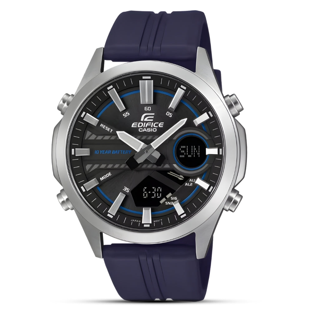 Casio Edifice Blue Resin Strap Men Watch EFV-C120P-1A2DF