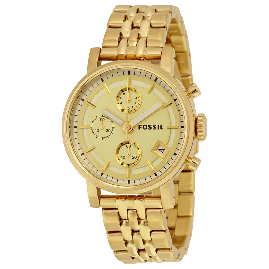 Fossil Boyfriend Chronograph Gold-tone Women's Watch| ES2197