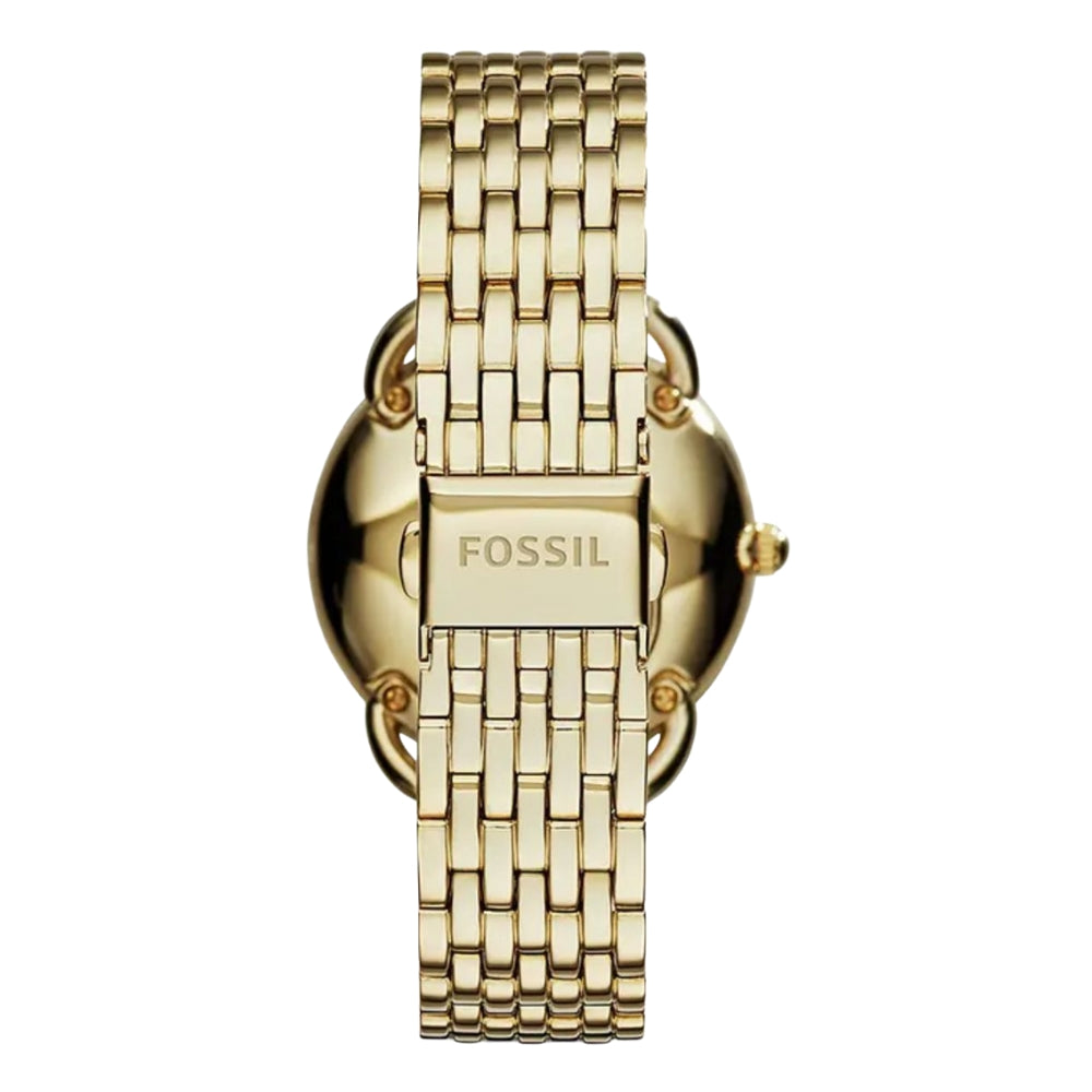 Fossil Tailor Gold Tone Champagne Dial Ladies Watch ES3714