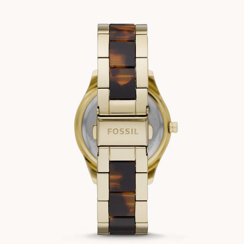 Fossil Stella Two-Tone Stainless Steel Acetate Women's Watch| ES4756