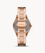Fossil Ladies Stella Sport Multifunction Rose Gold-Tone Stainless Steel Watch ES5106