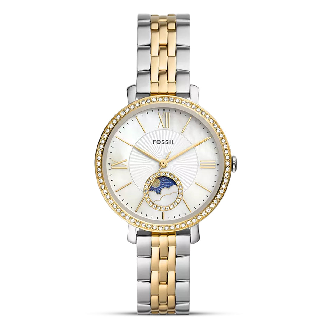 Fossil Jacqueline Sun Moon Two-Tone Stainless Steel Watch ES5166
