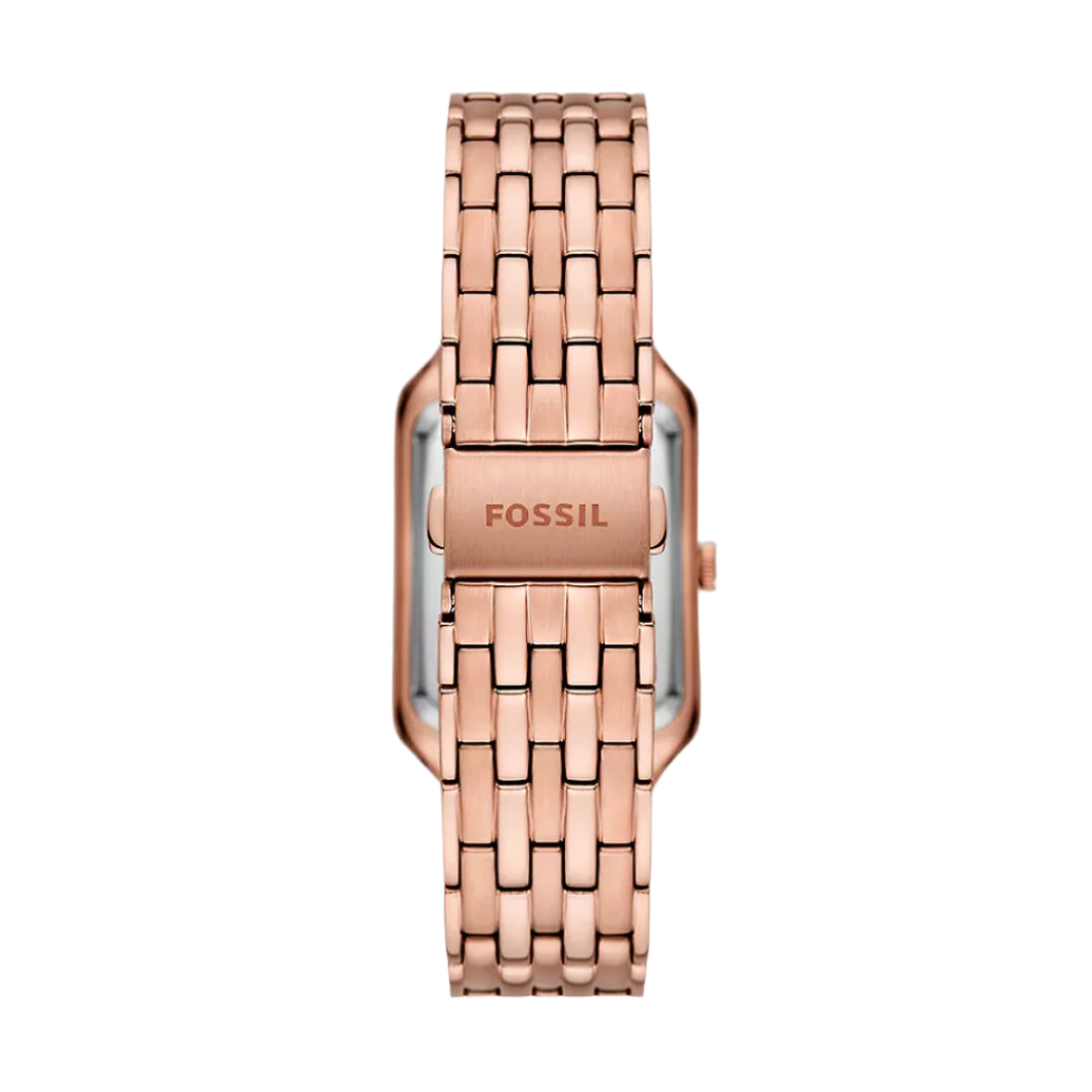 Fossil Raquel Date Rose Gold Tone Brown Dial Ladies Watch | ES5323