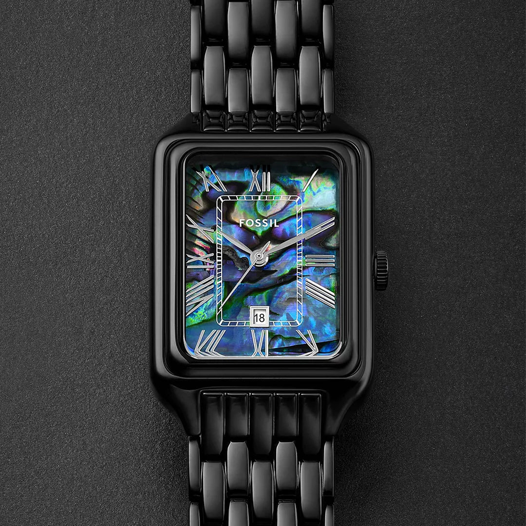 Fossil Raquel Date Black Multicolor Dial Ladies Watch | ES5340