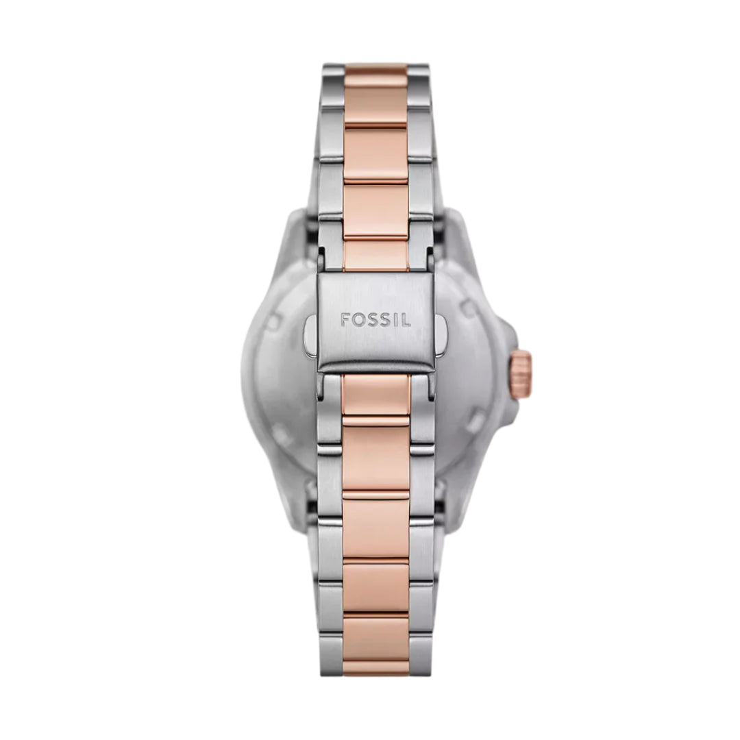 Fossil Blue Dive Two Tone Grey Dial Ladies Watch | ES5348
