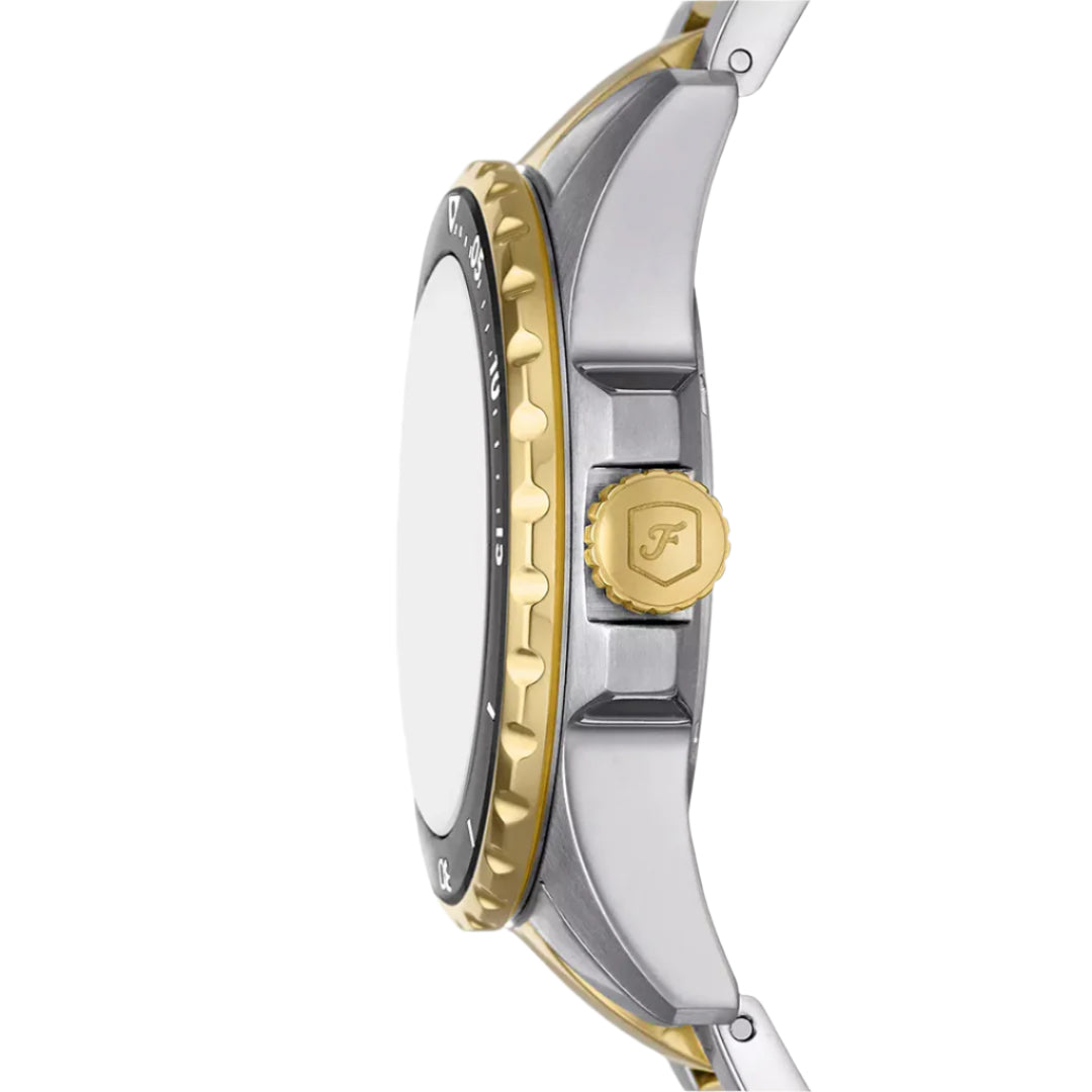 Fossil Blue Dive Two Tone Black Dial Ladies Watch | ES5349