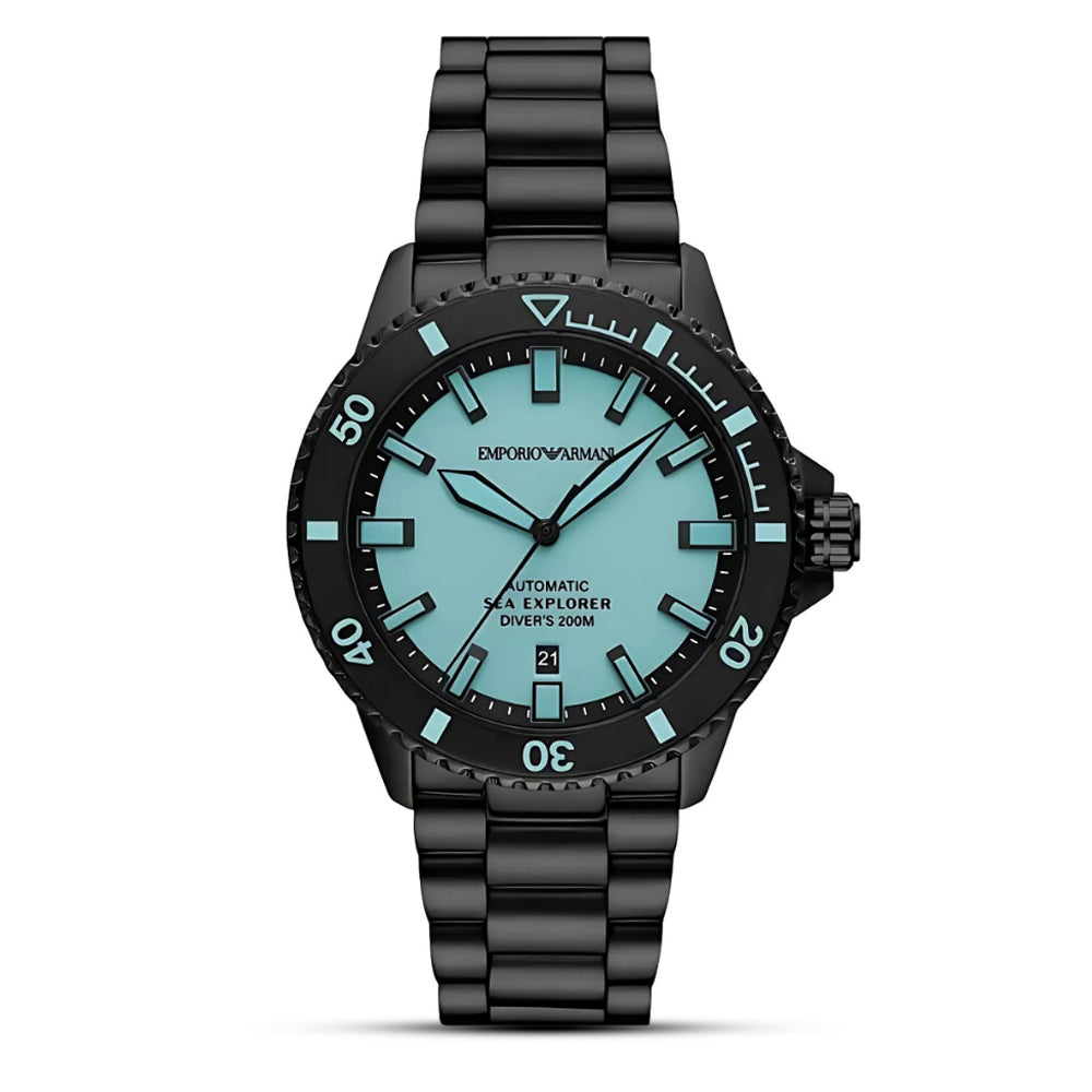Emporio Armani Sea Explorer Automatic Blue Dial Men's Watch | AR60084