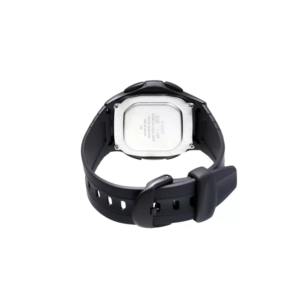 CASIO YOUTH BLACK RESIN STRAP MEN'S WATCH | F-200W-9ADF