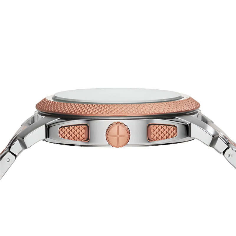 FOSSIL MACHINE CHRONOGRAPH BLUE DIAL TWO-TONE MENS WATCH FS5037