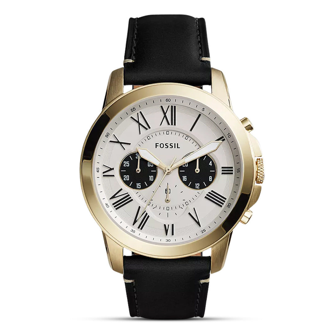 Fossil Analog Off-White Dial Men's Watch-FS5272