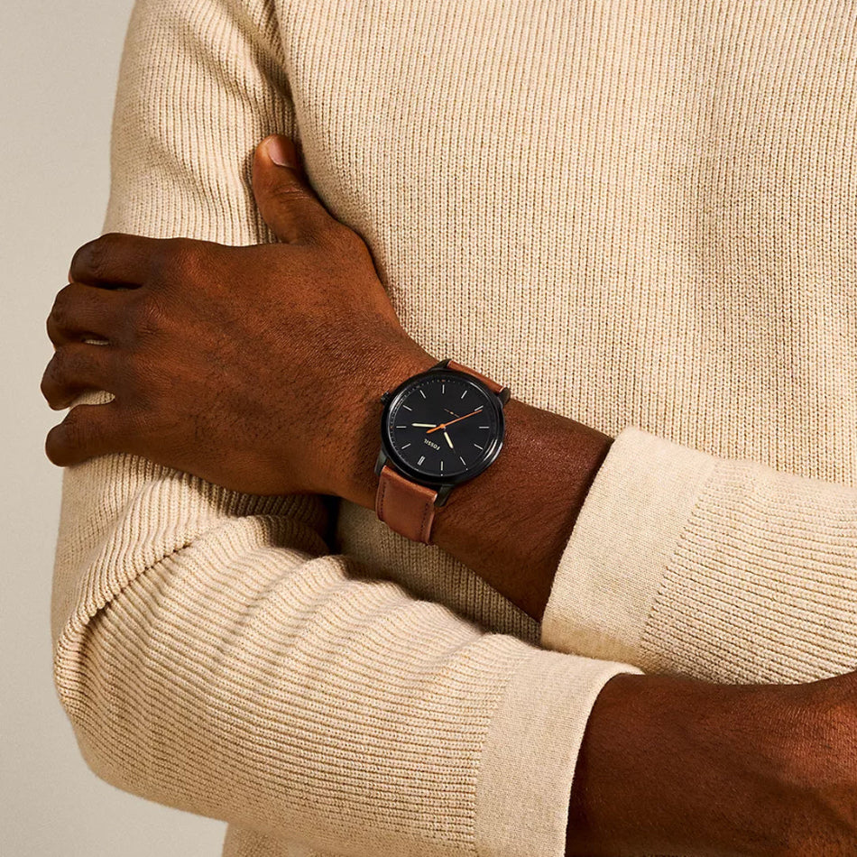 Fossil Minimalist Black Dial Men's Men's Watch | FS5305