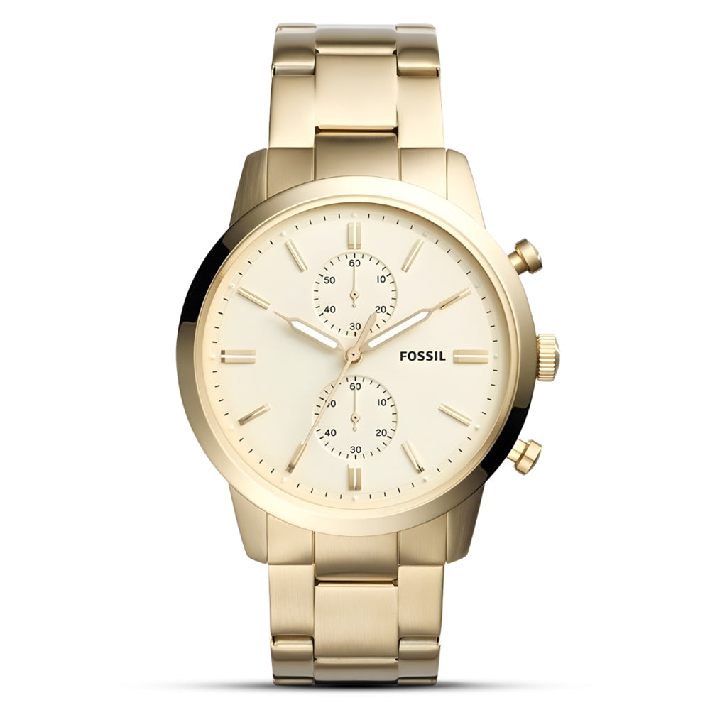 Fossil Townsman Gold Tone Chronograph Men's Watch FS5348