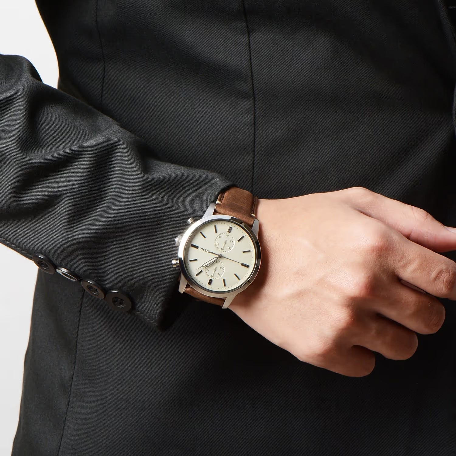 Fossil Townsman Leather Band Men's Watch| FS5350