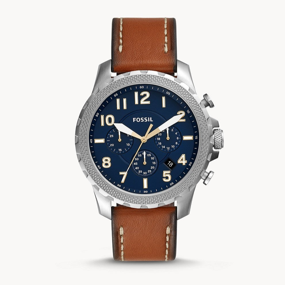 Fossil Bowman Chronograph Luggage Leather Watch FS5602
