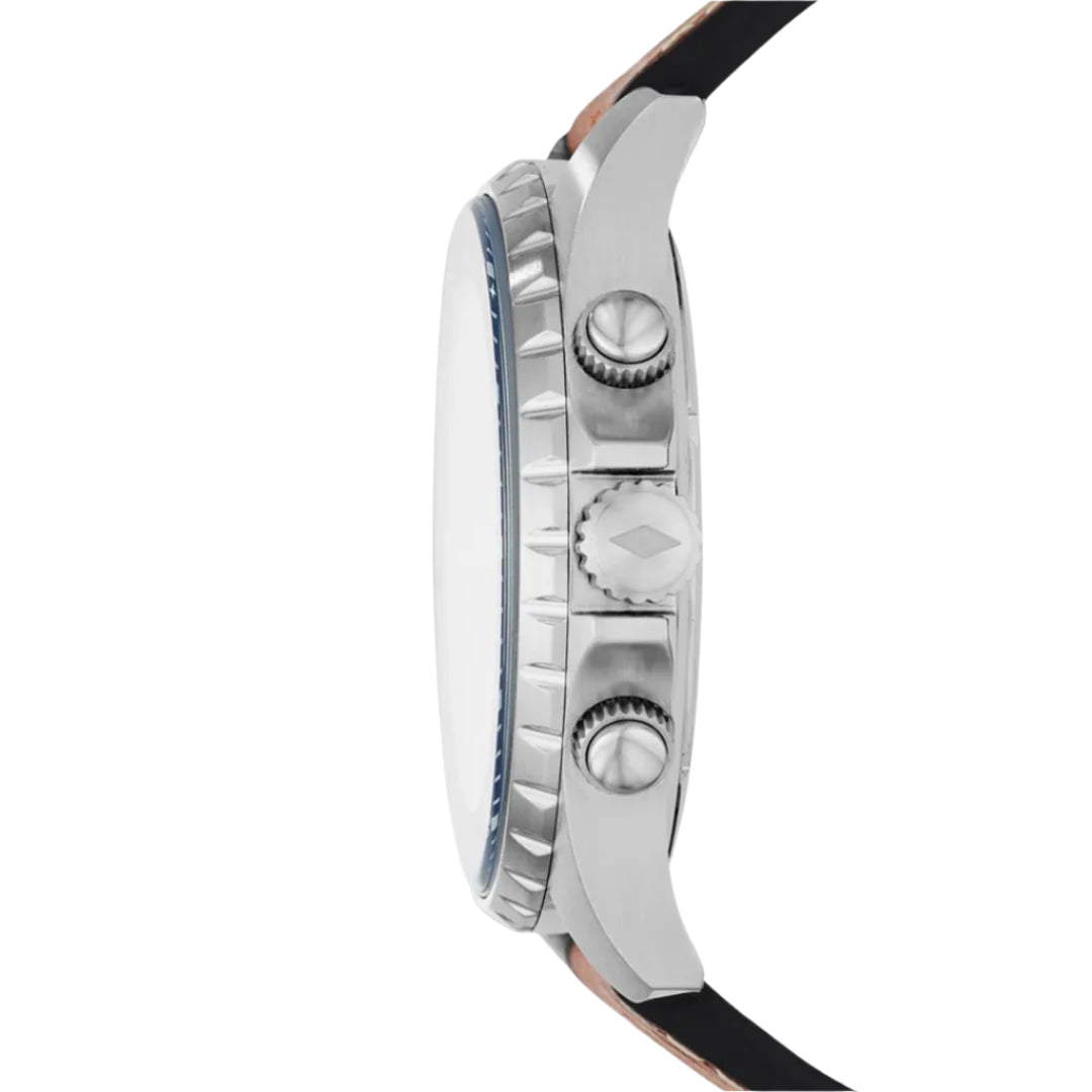 Fossil Dillinger Luggage Chronograph Blue Dial Men's Watch | FS5675