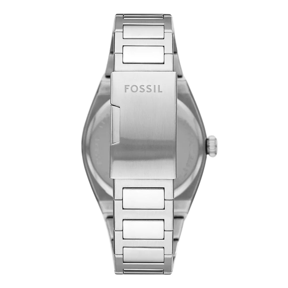 Fossil Everett Silver Tone Black Dial Men's Watch | FS5821