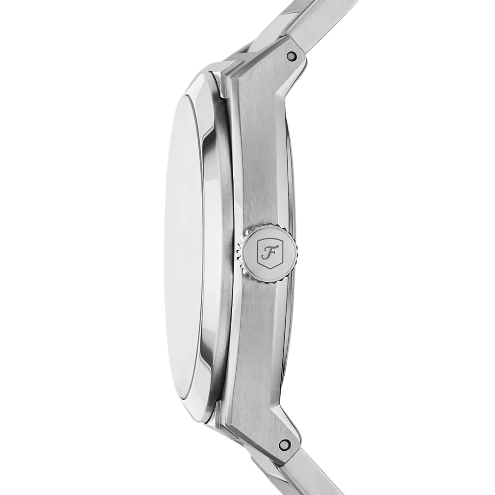 Fossil Everett Silver Tone Blue Dial Men's Watch | FS5822