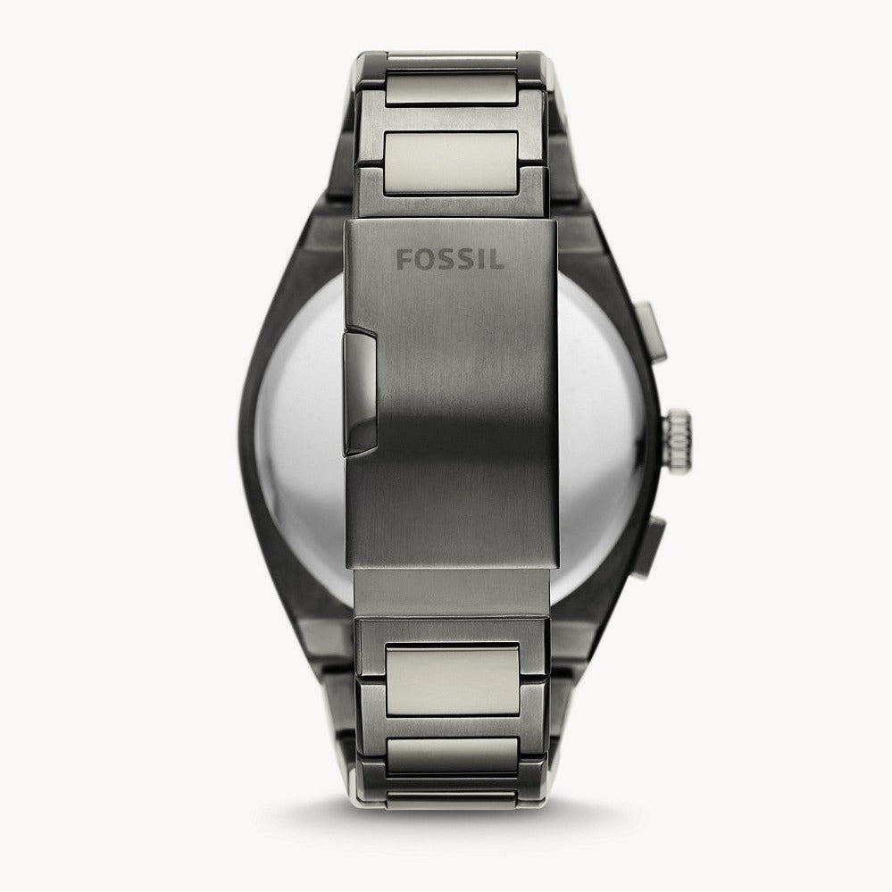 Fossil Everett Chronograph Smoke Stainless Steel Men's Watch| FS5830