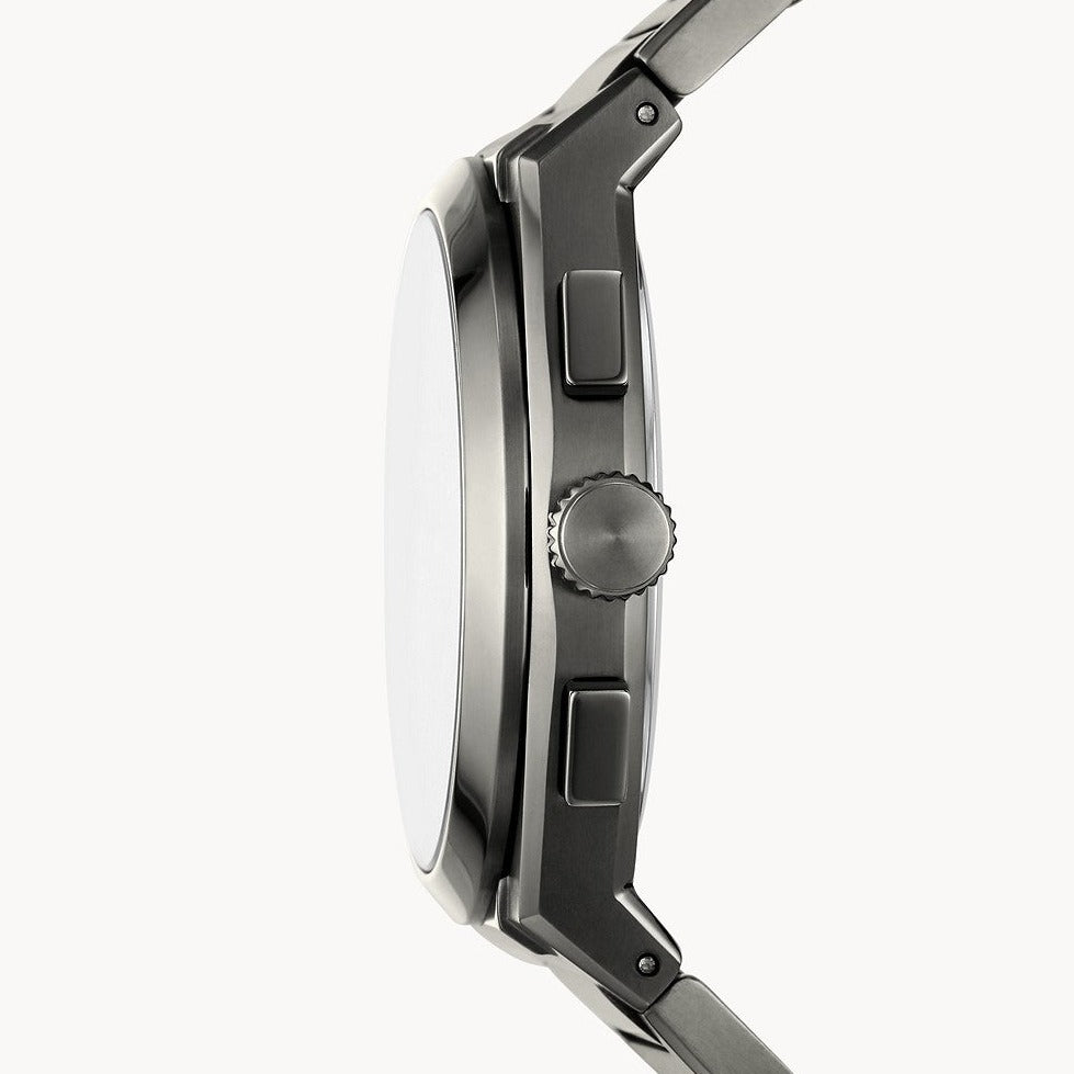 Fossil Everett Chronograph Smoke Stainless Steel Men's Watch| FS5830