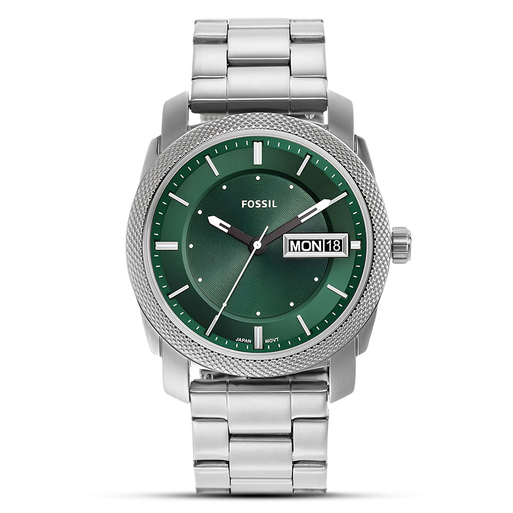 Fossil Machine Green Dial Men's Watch | FS5899