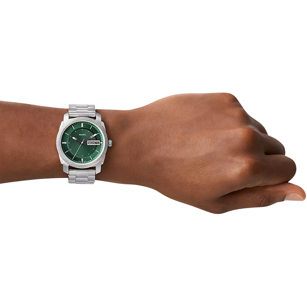 Fossil Machine Green Dial Men's Watch | FS5899