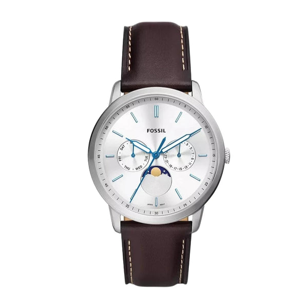 Fossil Moonphase Multifunction Brown Leather Men's Watch| FS5905