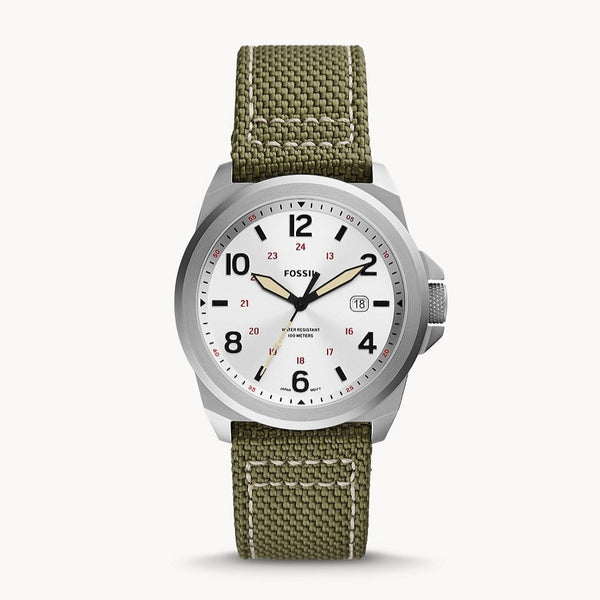 Fossil Bronson Olive Nylon Watch FS5918