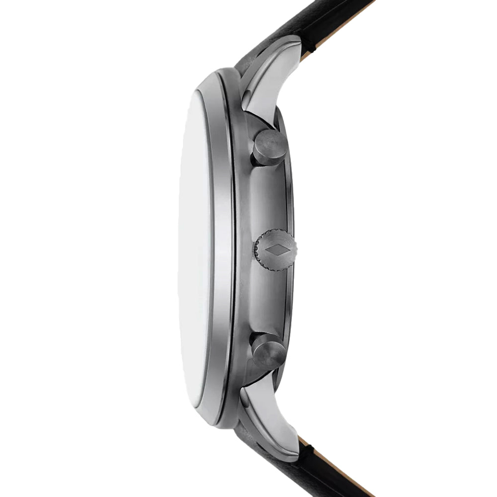 Fossil Neutra Chronograph Black LiteHide Leather Men's Watch | FS6016