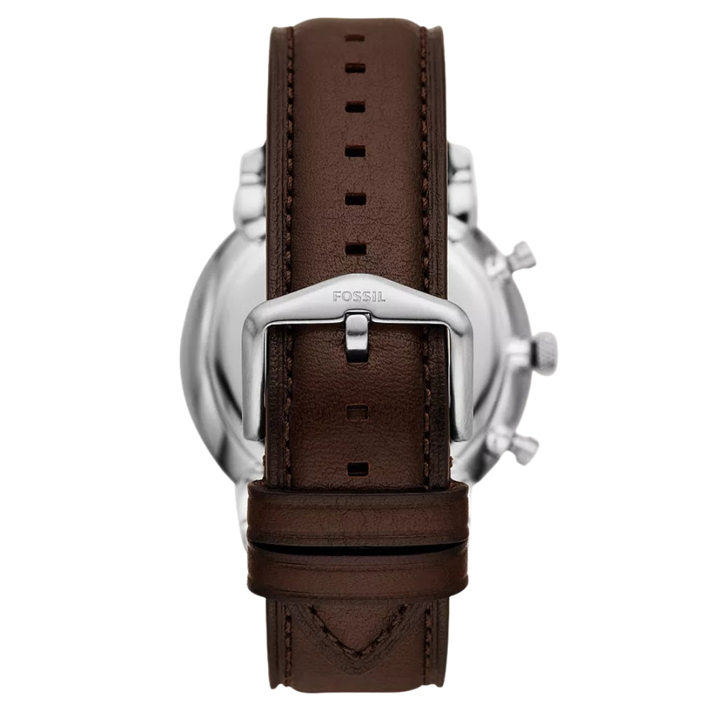 Fossil Neutra Chronograph Brown Leather Blue Dial Men's Watch | FS6018