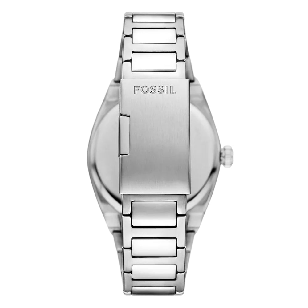 Fossil Everett Silver Tone Blue Dial Men's Watch | FS6054