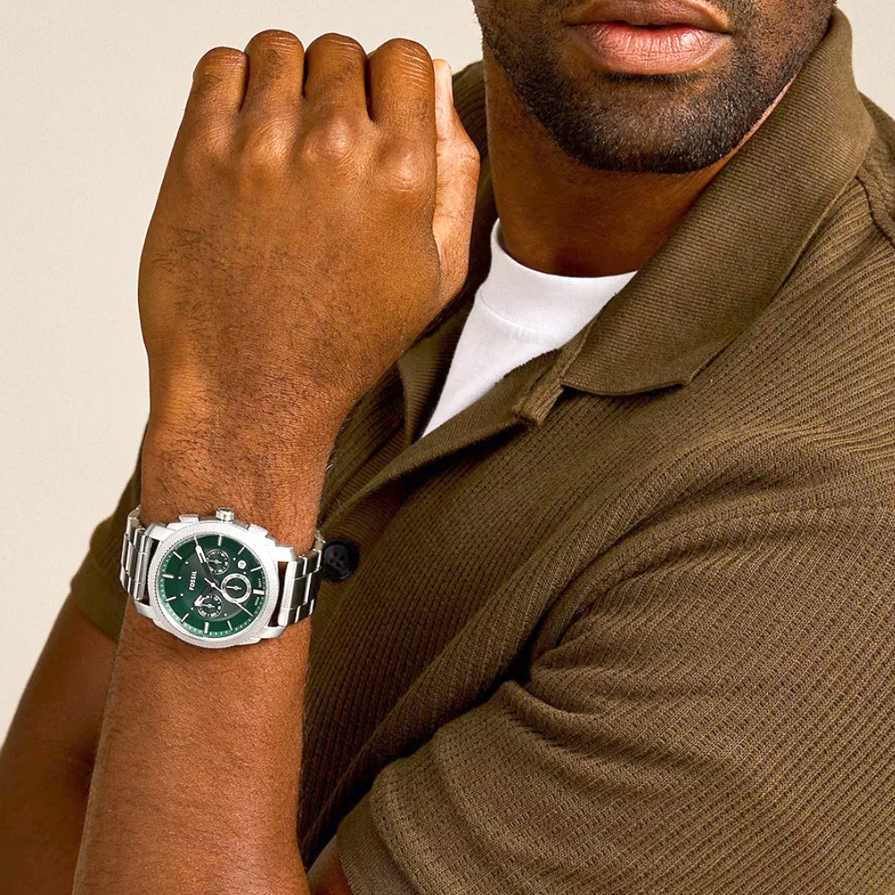 Fossil Machine Chronograph Green Dial Men's Watch | FS6079