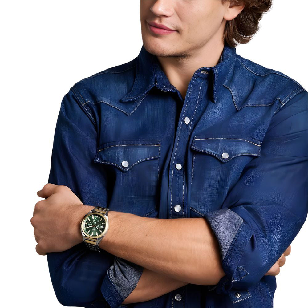 Fossil Everett Chronograph Two-Tone Stainless Steel Men's Watch | FS610