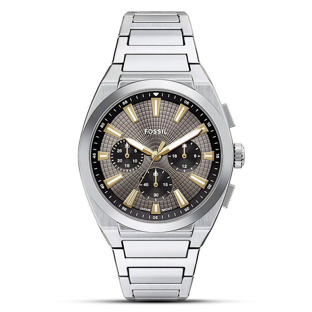 Fossil Everett Grey Chronograph Dial Men's Watch | FS6128