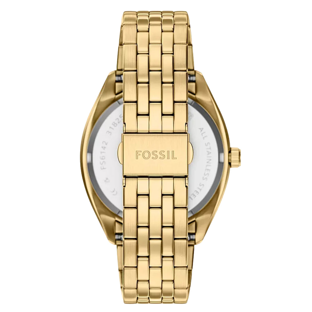Fossil Campbell Gold Tone Green Dial Men's Watch FS6142