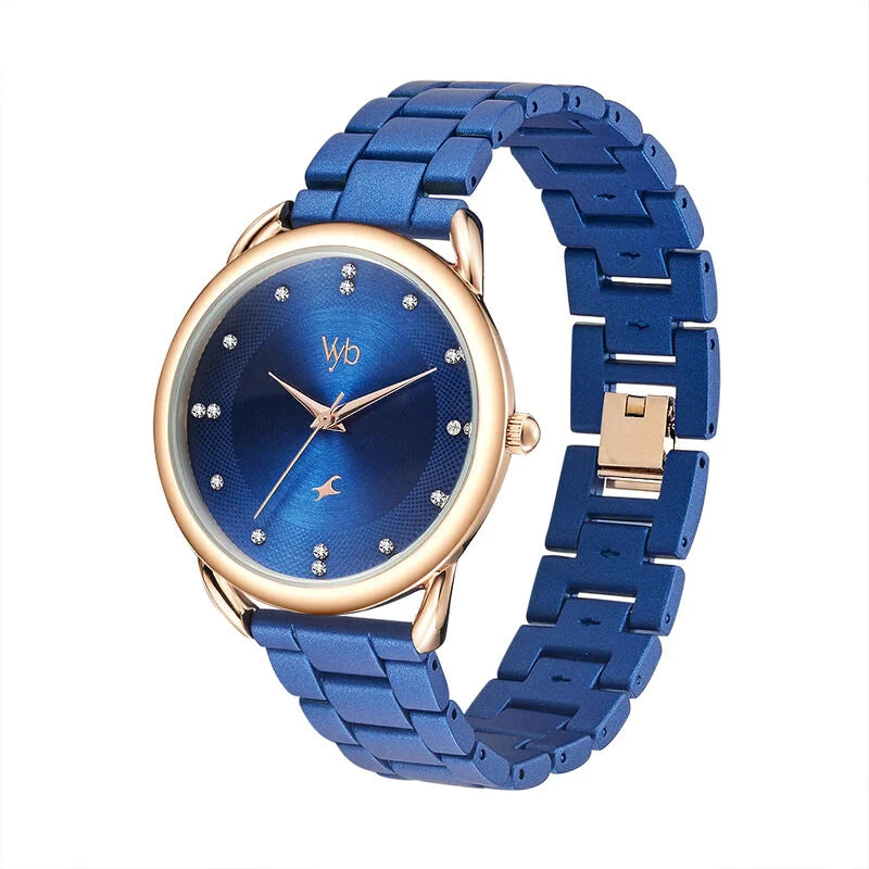 Fastrack Vyb Analog Charmer Blue Ladies Watch FV60007KM01W