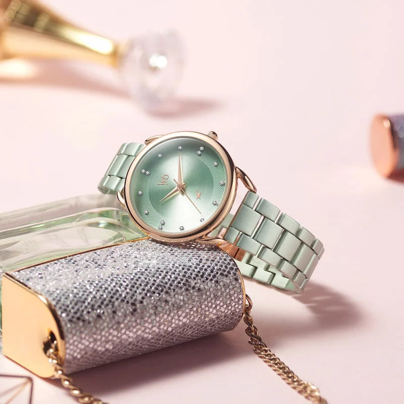 Fastrack Vyb Slayer Mint Green Dial Ladies Watch| FV60007KM02W