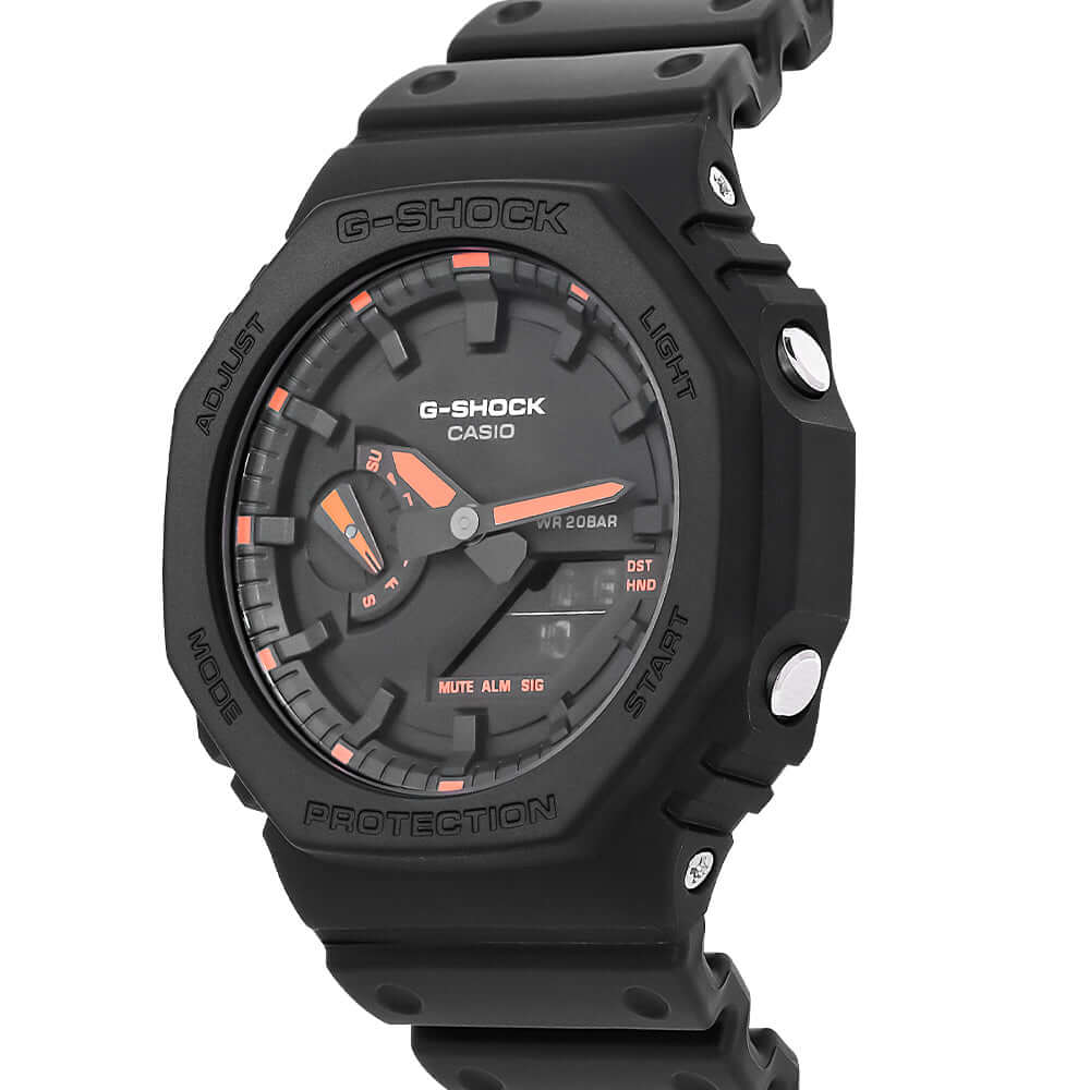 CASIO G-SHOCK ANALOG-DIGITAL NEON ACCENT SERIES | GA-2100-1A4
