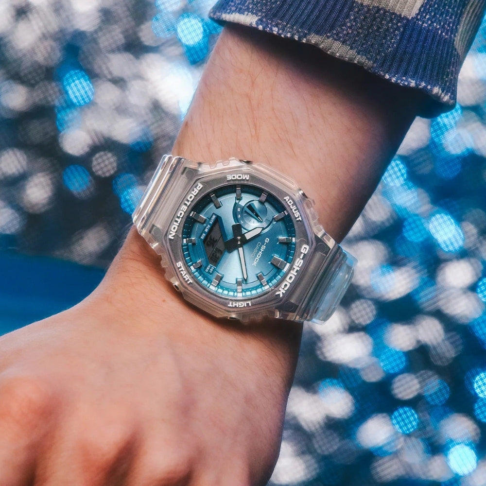 Casio G-Shock Analogue-Digital Blue Dial Watch | GA-2100BM-7A2DR