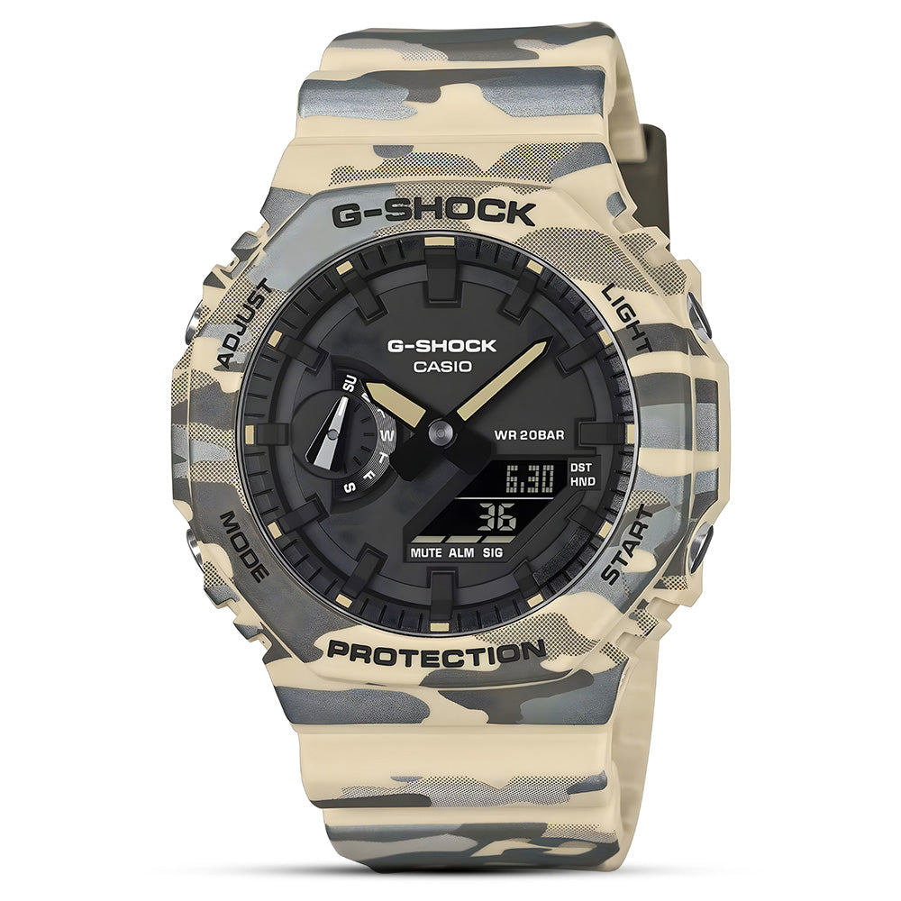 CASIO G-SHOCK CARBON CORE ANALOGUE-DIGITAL WATCH GA-2100CM-5ADR