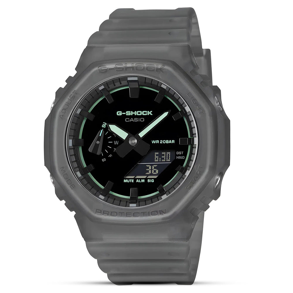 CASIO G-SHOCK MYSTERIOUS SMOKY GREY ANALOGUE-DIGITAL WATCH GA-2100K-1ADR