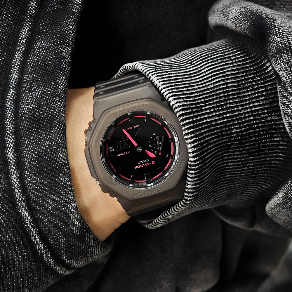 CASIO G-SHOCK MYSTERIOUS SMOKY ANALOGUE-DIGITAL WATCH GA-2100K-5ADR